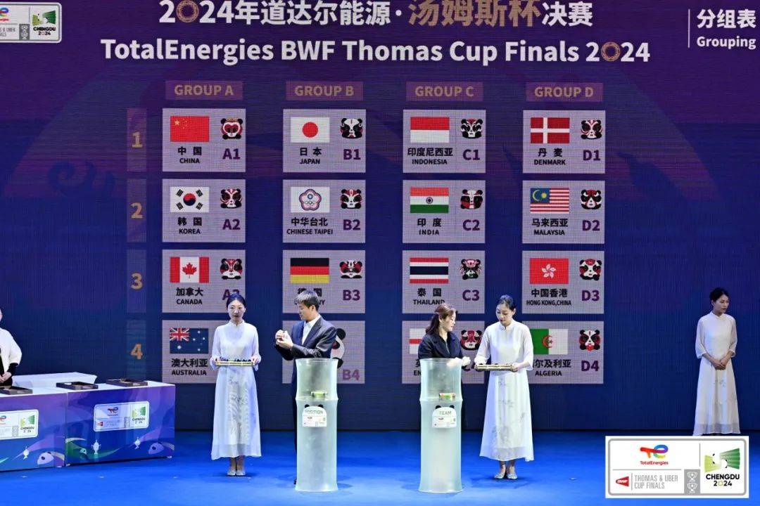 2024汤尤杯赛抽签出炉/购票方式 羽毛球世界最高级别赛事4月打响
